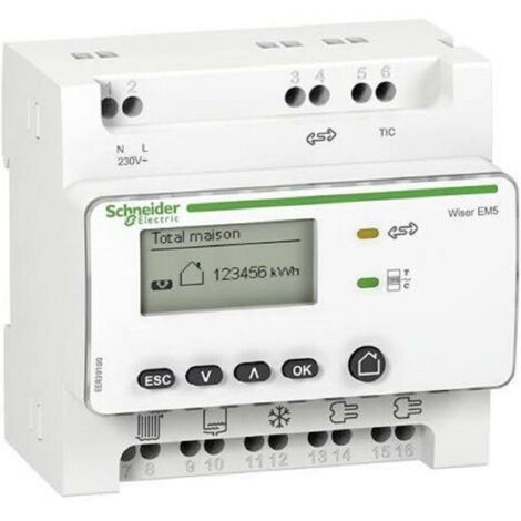 Schneider EER39000 Wiser Compteur d'énergie + 5TC