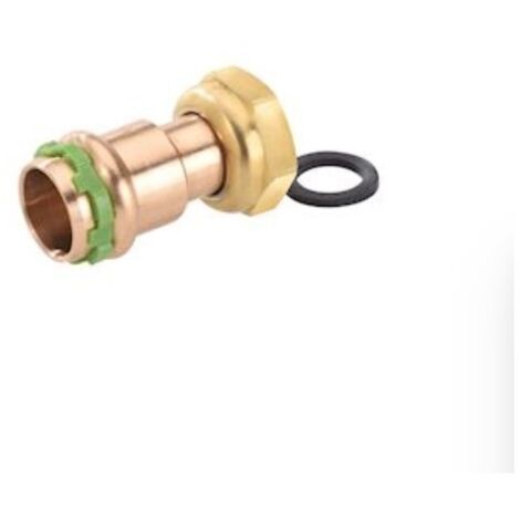 Manchon cuivre droit à écrou tournant - AIPS - Spécial eau - FF Diamètre18mm x 3/4' (1/5)