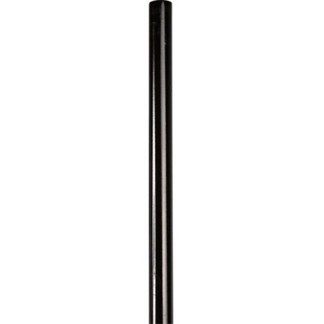 Torbel – Tringle pleine noire 2,50 m – Tige pour espagnolette Provence – Design rainuré traditionnel – Résistance optimale aux usages quotidiens