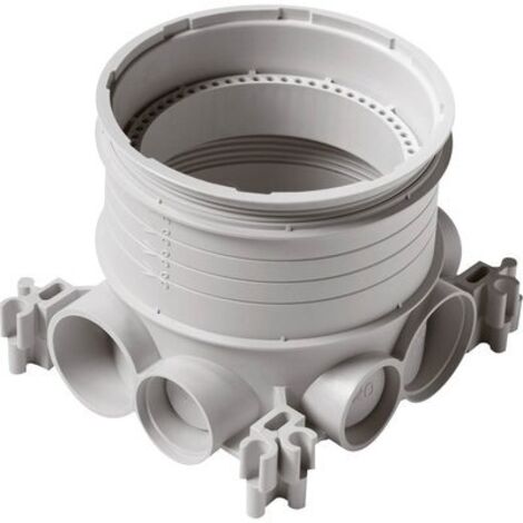 Legrand – Boîte d'encastrement mural pour béton 50-80 mm – 1 poste – Plastique – Fixation par vis – IP20 – 81988