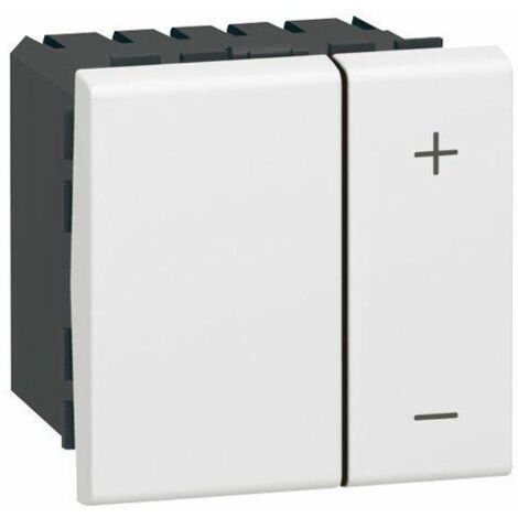 Interrupteur variateur basique 2 fils MOSAIC 2 modules blanc - LEGRAND - 078405