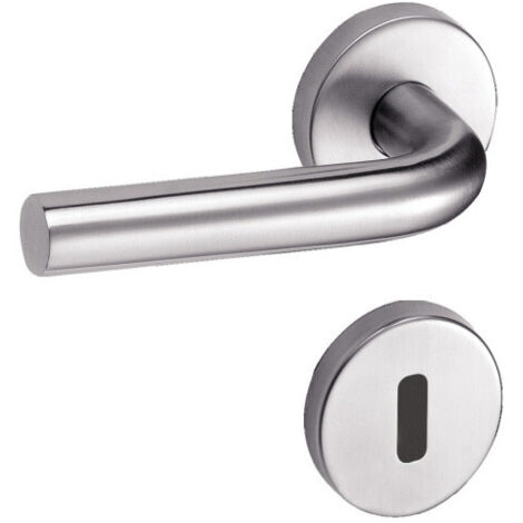 Vachette – Rosace ronde inox satinée 52mm – Acier inoxydable – Finition brossée – Pour portes intérieures – Fixation par vis bouchon (1/6)