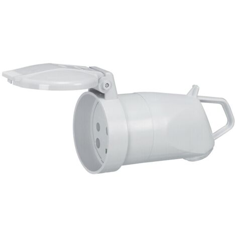 Legrand – Prolongateur plexo 20A 2P+T IP44 – Sortie latérale – Pour environnements professionnels – Protection optimale avec clapet intégré