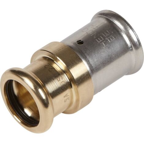 Raccord passerelle droit cuivre multicouche à sertir Henco - Diamètre multicouche 20 mm - Diamètre cuivre 22 mm (1/2)