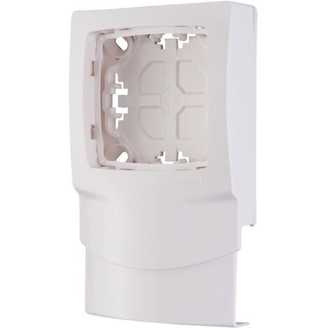 Saillie Cadre Appareillage saillie 1 poste pose le long des moulures DLPlus épaisseur 20mm - blanc