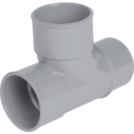 Nicoll – Té pied de biche mâle-femelle 87°30 – Raccord PVC Ø40mm – Évacuation eaux usées – Becquet intégré pour sens d'écoulement - TH188MF