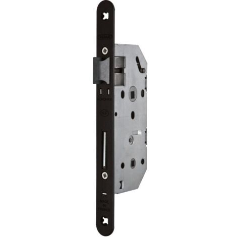 Thirard – Serrure Monomax standard à bouts ronds – Axe 40 mm – 1 point de fermeture – Acier – Réversible pour portes intérieures (1/5)