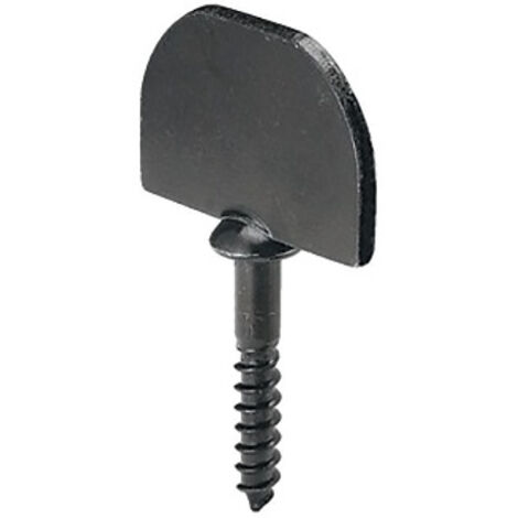 Torbel – Butée droite plate à visser Ø7 pour volets en acier finition cataphorèse noire – 710564