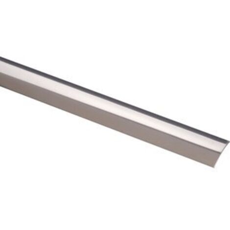 Barre de seuil inox poli 2700 mm – Largeur 30 mm – Fixation avec chevilles nylon – Pour transitions de sols modernes – Profilpas