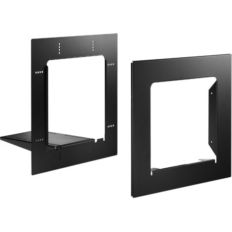 cadres d'encastrement profil + pour boite aux lettres steelbox - noir ral 9005