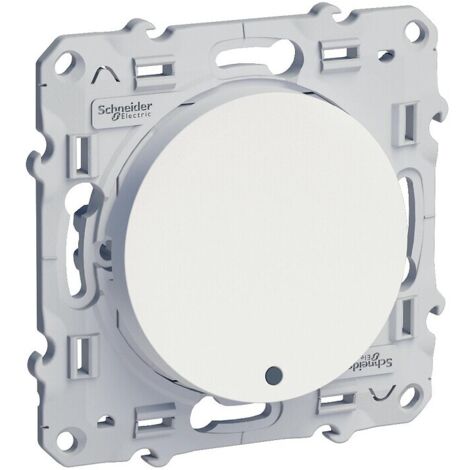 Schneider Electric – Interrupteur va-et-vient lumineux 10A à vis – LED intégrée pour visibilité – Pour montage encastré – S520263