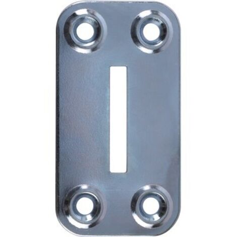 Torbel – Contre plaque d'arrêt à paillette en acier zingué – Fixation à vis – Pour volets – Résistance à la corrosion – 9202092