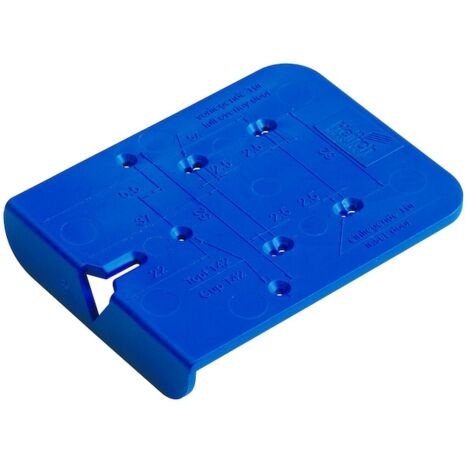 Hettich – Gabarit de perçage pour charnières – Plastique bleu – Compatible Sensys, Intermat, SlideOn, Selekta Pro 2000, 2035 – Installation précise