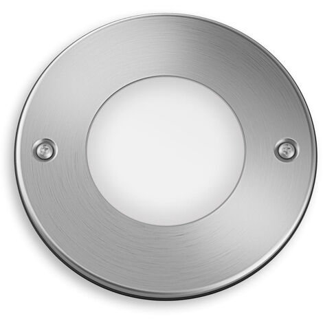 Philips – Spot encastrable extérieur LED 3 W 270 lm – Indice de protection IP67 – Inox rond – Éclairage pour espaces extérieurs (1/10)