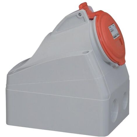 Legrand – Prise saillie fixe P17 32A 380V à 415V 3P+N+T – Indice de protection IP44 – Pour chantiers exigeants – 555259