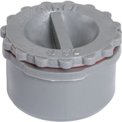 Bouchon de visite PVC gris - Diamètre 100 mm - Girpi