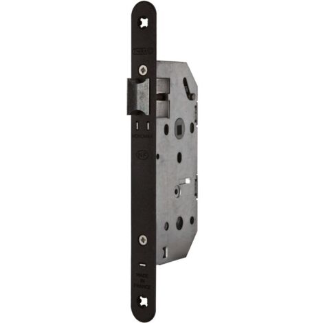 Thirard – Serrure à larder Monomax 40mm – 1 point de fermeture – Installation réversible – Gâche plate en acier zingué (1/2)