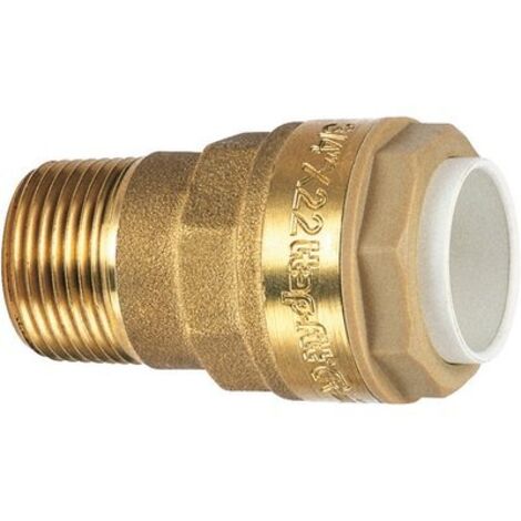 Raccord laiton rapide 3/8" x 12 mm – Filetage plomberie – Raccord droit pour installations sanitaires – Résistant à la corrosion – Itap