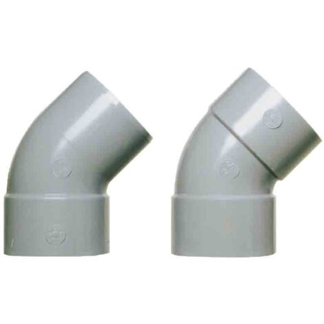 Coude PVC 45 degrés MF 125 (1/2)