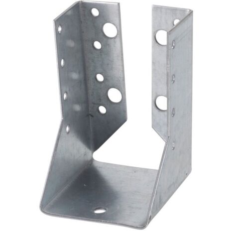 Sabot de charpente U ailes intérieures 80x120 en acier galvanisé – Pour fixation sur bois dur – Conforme aux normes françaises – Alberts