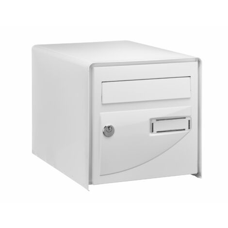 Decayeux – Boîte aux lettres simple face PROBAT – Acier électrozingué – Dimensions L 302 x H 300 x P 410 mm – Fixation en applique ou sur piquet