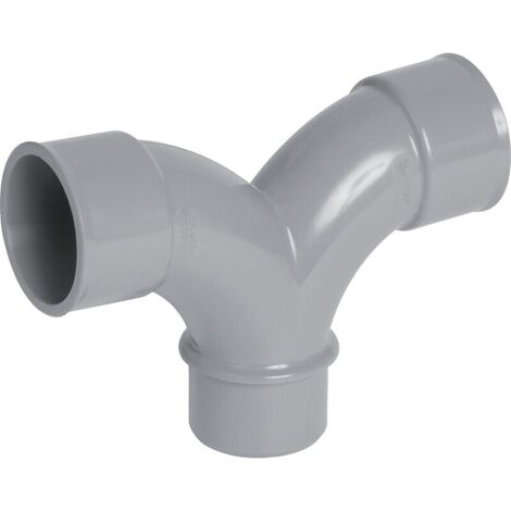 Nicoll – Coude double 87°30 mâle-femelle PVC D 50mm – Raccord évacuation eaux usées – Compatible réseaux pluviaux et vannes