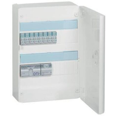 Legrand – Coffret multimédia double play Drivia – Largeur 300mm – 2 ports RJ45 – Grade IP30 pour installation intérieure
