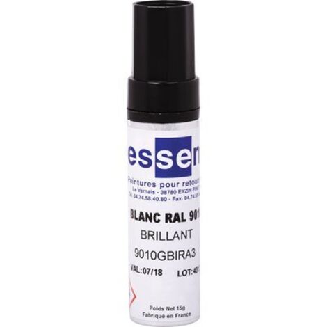 Stick de retouche peinture noir RAL 9005 15ml – Finition métal – Pour réparations extérieures – Aérosol inflammable – Jelt - 9005GBIRA3