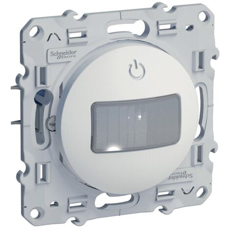 détecteur de présence et de mouvement - 3 fils - odace - blanc - schneider electric s520523