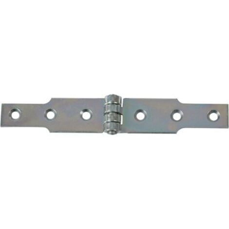 Monin – Charnière à congé 30 mm x 200 mm – Acier zingué bichromaté pour meubles – Charge maximale élevée – 427170