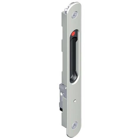 La Croisee Ds – Fermeture encastrée simple Silène – Gâche pour crémone – Aluminium thermolaqué – Dimensions 198x24x21mm – 3 crochets inclus