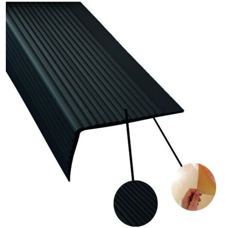 Nez de marche adhésif SPL 45x75mm – Longueur 3000mm – Pour chantiers humides – Couleur transparente – Wattelez