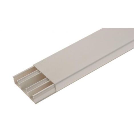 Legrand – Moulure DLPlus 75x20 – 3 compartiments – Longueur 2,10 mètres – Blanc – Pour dissimulation câbles électriques (1/2)