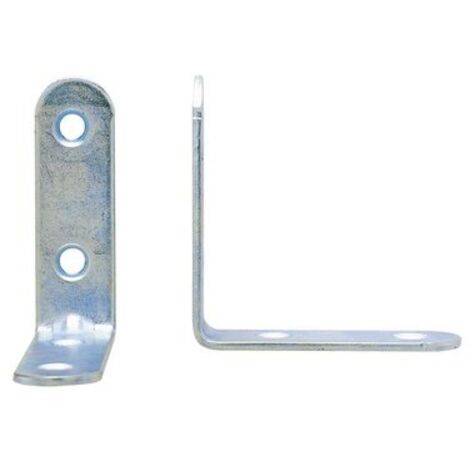 AFBAT - Equerre chaise  5 x1.8 l.50mm zingué blanc sachet de 25
