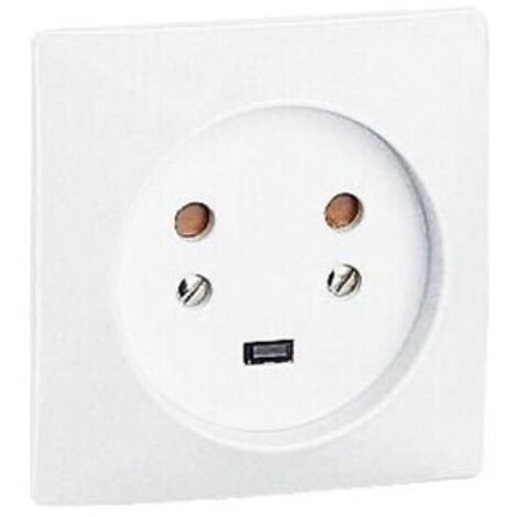 Legrand – Socle à encastrer 2P+T 20A – Norme IP44 – Dimensions 80x80 mm – Fixation saillie ou encastrée – 55422