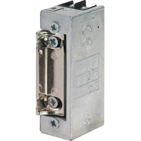 Sewosy – Gâche électrique à émission 12-24V AC/DC – Contact stationnaire invisible – Résistance à l'effraction 300 daN – SE2MIO