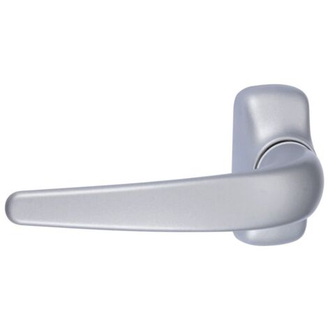 Fapim – Béquille simple inox argent G6 – Poignée sur rosace rectangulaire – Compatible portes de cuisine – Ressort de rappel inclus - 2050G6