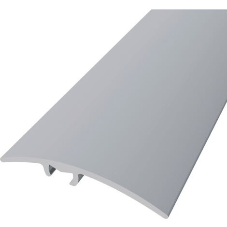 Seuil de niveau en argent 0,93 m – Barre de seuil en aluminium – Résistant à la corrosion – Pour sols intérieurs et extérieurs – Ellen