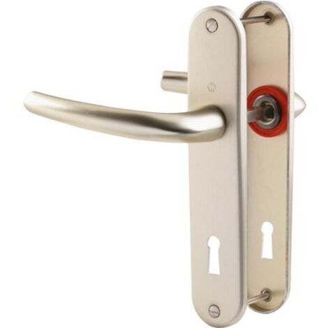 Hoppe – Poignée de porte intérieure beige ivoire – Clé L – Entraxe 165 mm – Pour épaisseur de porte 40 à 46 mm – Béquille double