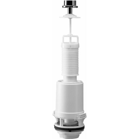 Siamp – Mécanisme de chasse d'eau Classic 42C – Bouton chrome – Évacuation totale – Hauteur réglable 255 à 455 mm – Compatible trous 10 à 42 mm