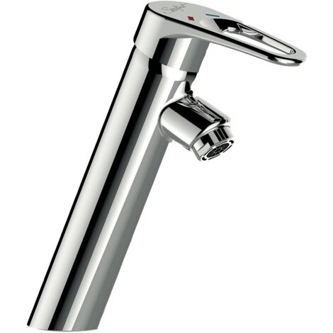 Mitigeur hospitalier de lavabo à manette ajoutée sans vidage (hauteur 100 mm et saillie de 106 mm) (1/5)