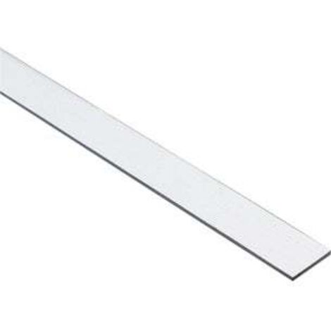 Duval – Profilé de finition sol et mur 30x2mm – Longueur 2m – Pour béton armé – Finition lisse – Pack de 2 unités