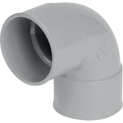 Nicoll – Coude PVC femelle-femelle 87°30 D 75 CP88 – Raccord d'évacuation – Installation fiable pour systèmes de plomberie - 87D30