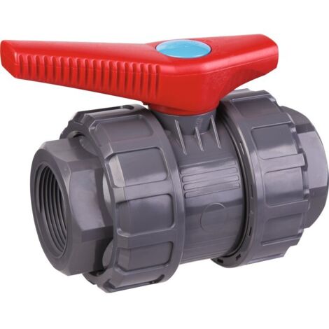 Vanne PVC pression noire - F 1'1/4 - Girpi