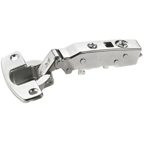 Hettich – Charnière invisible à visser 12,5 mm – Entraxe 52 mm – Acier nickelé – Angle d'ouverture 110° – Pour portes en bois et composites - 8645i