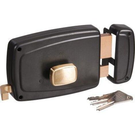 Vachette – Serrure multipoint en applique gauche – Clé I – Axe 70 mm – Pour portes d'entrée – Sécurité renforcée – Installation facile