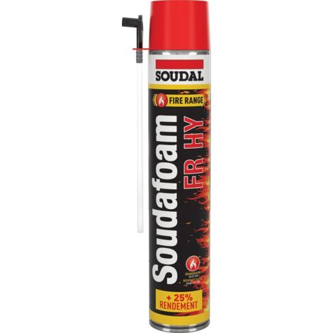 Mousse polyuréthane coupe-feu SOUDAFOAM FR HY 750ml - Soudal (1/4)