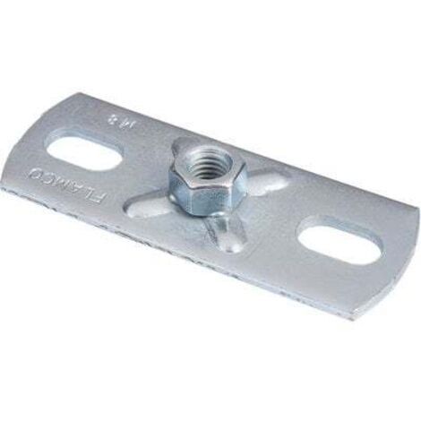 Platine rectangulaire - Femelle M10 - Flamco