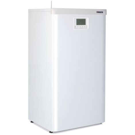 Frisquet – Chaudière gaz à condensation au sol 45 kW – Évacuation ventouse – Corps de chauffe Duostep® – Brûleur modulant FlatFire® – A4AL45050