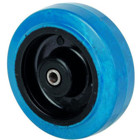 Roue en caoutchouc bleue D45 D125 (1/2)